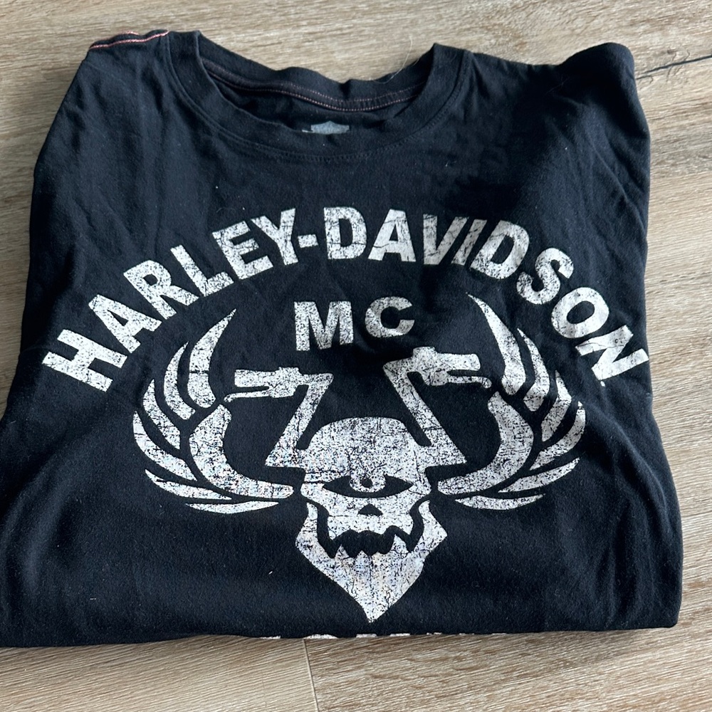 Harley-Davidson Black Skull Graphic Tee